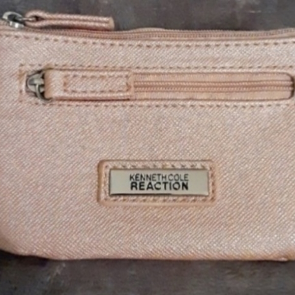 Kenneth Cole Reaction Handbags - Kenneth Cole id/card/coin purse/wallet. Pink 5" x 3 1/2" zip top & side & id poc